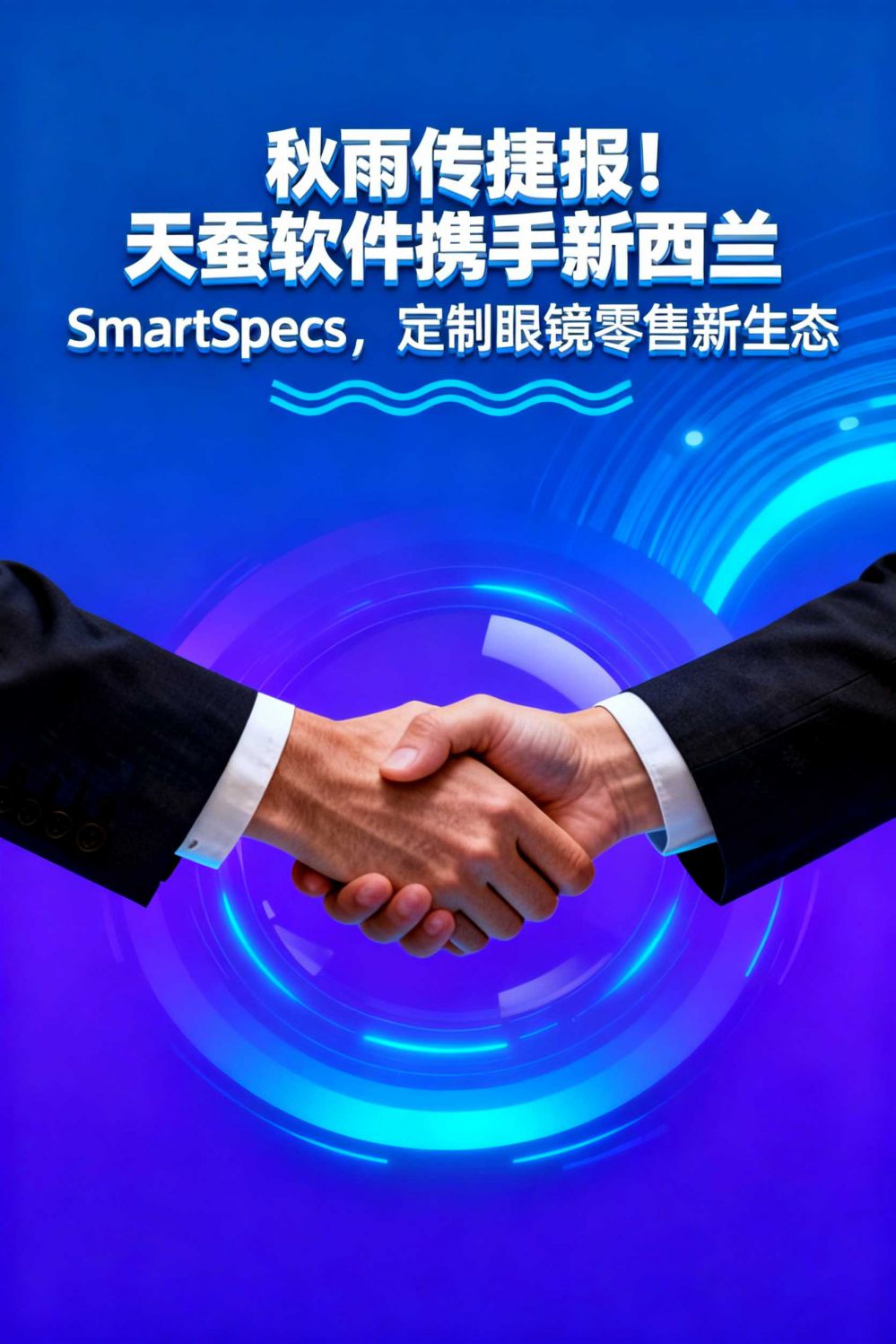 秋雨传捷报！天蚕软件携手新西兰 SmartSpecs，定制眼镜零售新生态